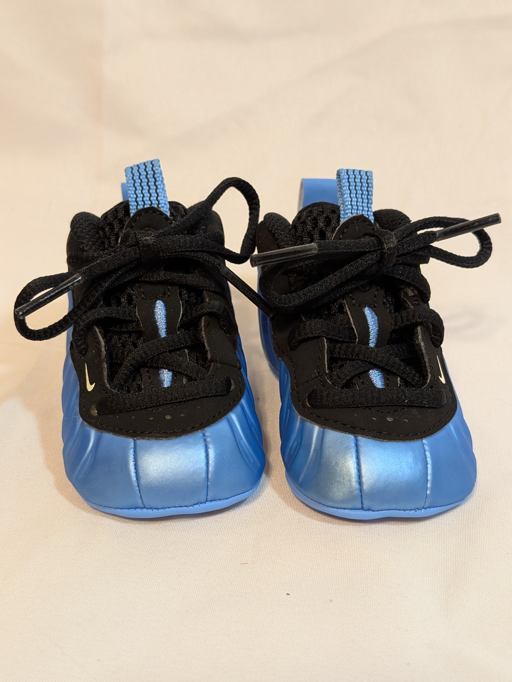 Nike Kids Metallic Blue and Black Little Posite One